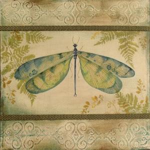 Jean Plouts Dragonfly Among The Ferns